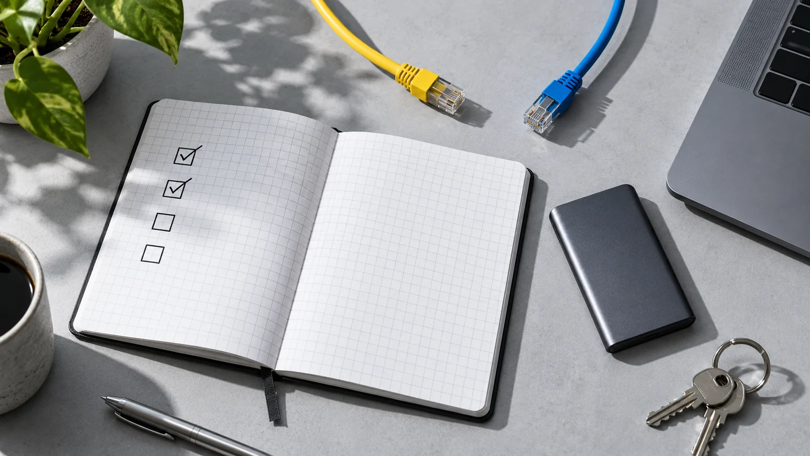 Portable storage and a planning notebook
